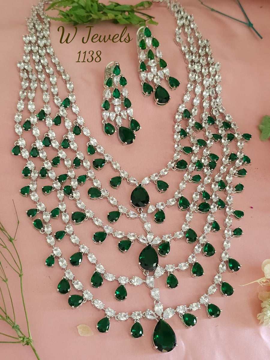 5 Layers bridal necklace